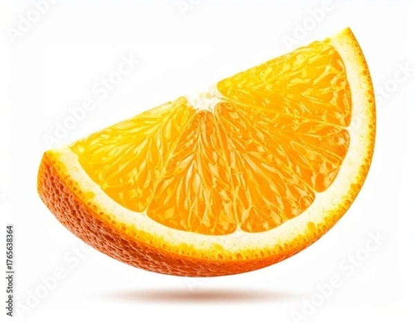 Obraz Orange slices isolated on white background