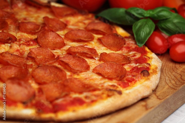 Fototapeta Pepperoni Pizza