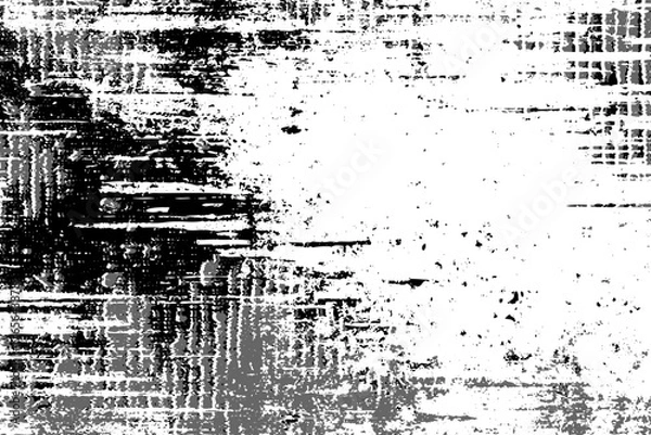 Fototapeta グレー調の横長グランジテクスチャ背景
