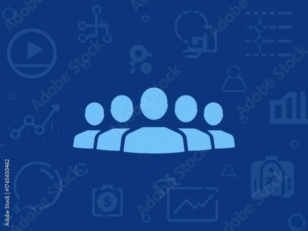 Fototapeta Dynamic team collaboration drives business growth with strategic planning and financial success