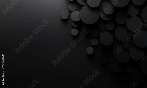 Obraz wine bottle on black background