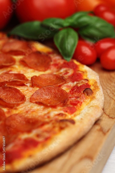 Fototapeta Pepperoni Pizza