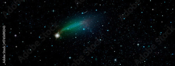 Obraz galaxy in a free space.