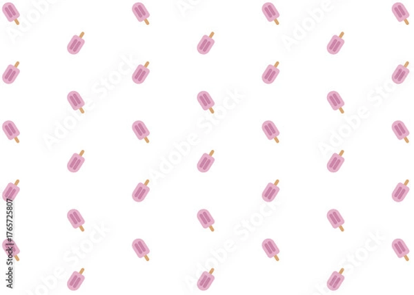 Fototapeta アイスキャンディの壁紙（ピンク）