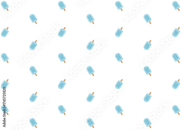 Obraz アイスキャンディの壁紙（ブルー）