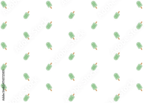 Obraz アイスキャンディの壁紙（グリーン）