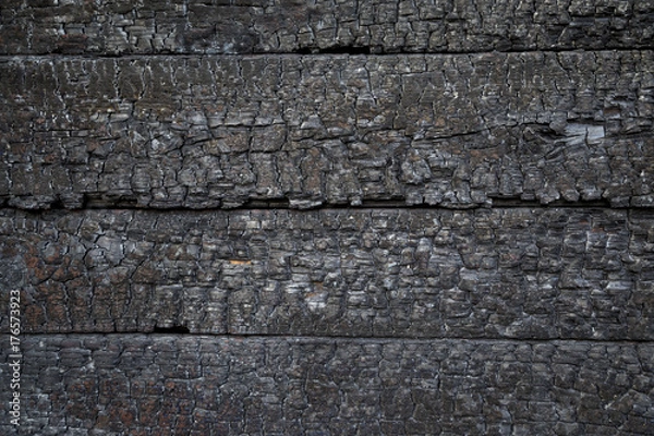 Obraz charred wall as a background