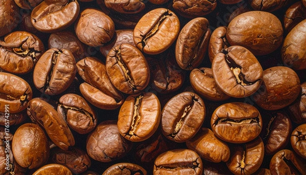 Obraz Texture of coffee beans