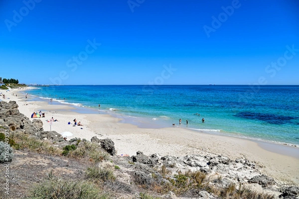 Fototapeta オーストラリア西海岸のパースにあるビーチのとても美しい風景