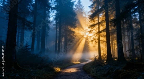 Fototapeta 태양이 비추는 자연