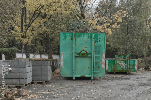 Obraz grüner Container