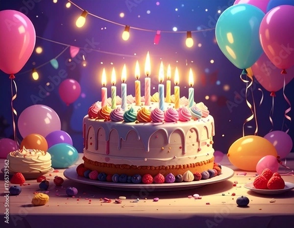 Obraz Geburtstagstorte
