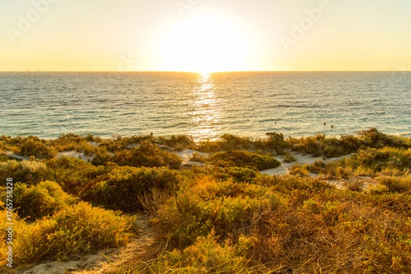 Fototapeta オーストラリア西海岸で眺めるインド洋の超絶景な夕暮れ