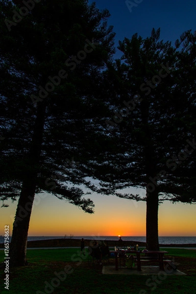 Fototapeta オーストラリア西海岸で眺めるインド洋の超絶景な夕暮れ