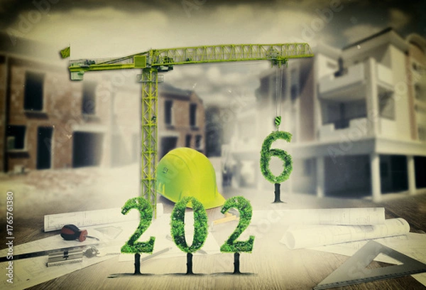 Obraz immobilier 2026, grue construction