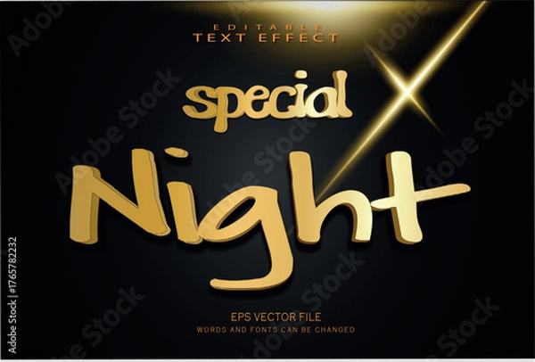 Fototapeta black swan text effect