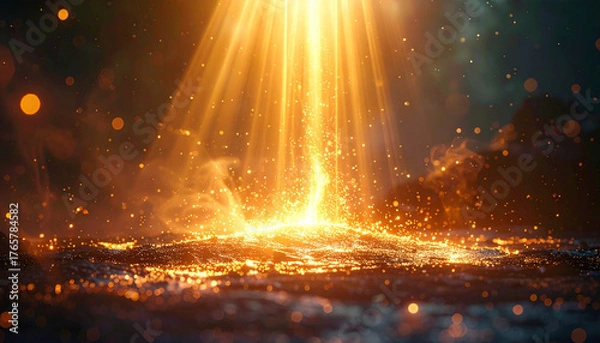 Fototapeta 降り注ぐ光