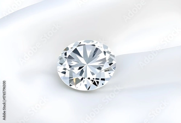 Obraz diamond on white background