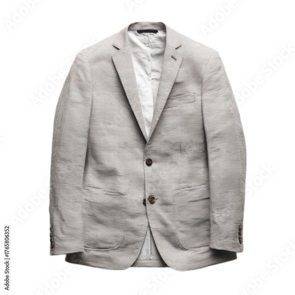Obraz A man's jacket is shown in a white background