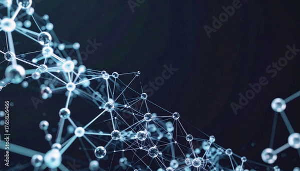 Obraz クリーンでプロフェッショナルな3Dデータノードグラフ