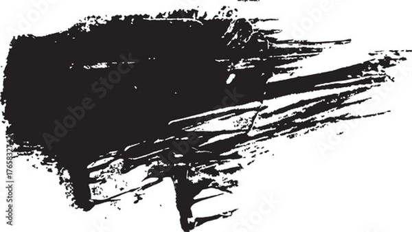 Fototapeta Brush stroke on transparent background for design use