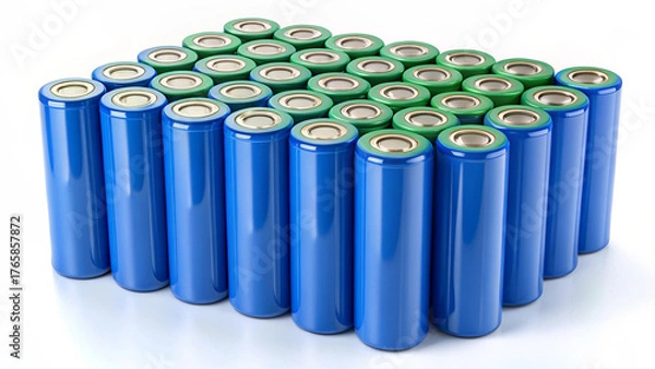 Obraz Lithium ion 18650 size industrial high current batteries