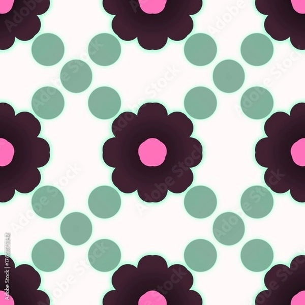 Obraz Background design: fabric patterns, geometric patterns, vintage patterns, floral fabric patterns