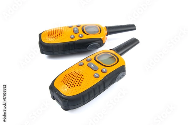 Fototapeta walky talky isolated on white