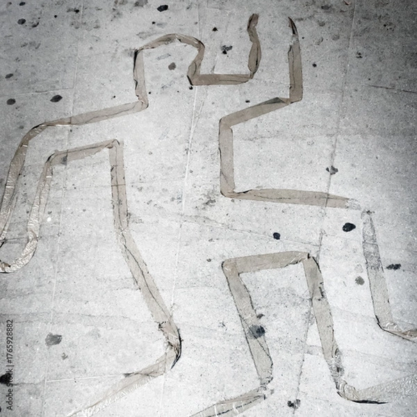 Obraz Dead body line