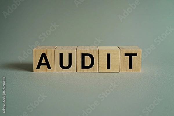 Fototapeta Understanding audit process: financial audit, tax audit, internal audit, compliance audit, it audit guide