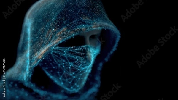 Obraz Digital holographic hacker 