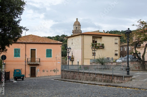Fototapeta Piazza del centro di Busachi