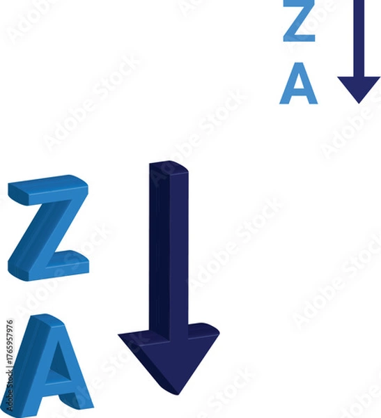 Fototapeta Blue number one lightning download icon symbol vector illustration, an isolated 3D web button arrow sign concept