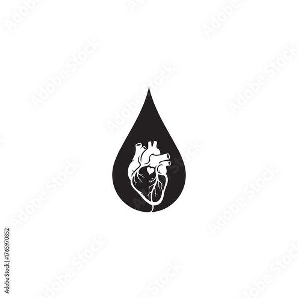 Obraz Blood Drop Organ Relation