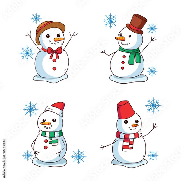Fototapeta Snowman SVG Bundle, Coffee clipart, Middle Finger svg, wine svg, Winter svg PNG pdf and dxf File Instant Download
