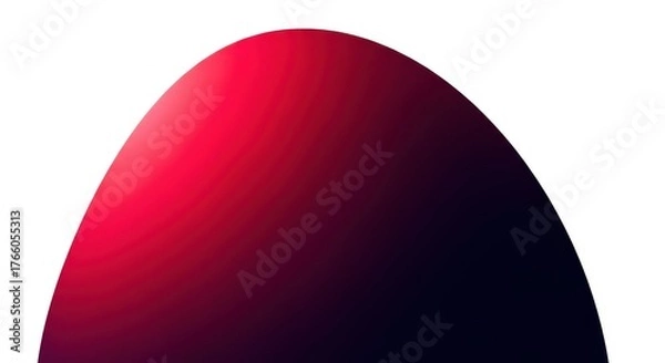 Fototapeta Red and black gradient ellipse isolated on transparent background
