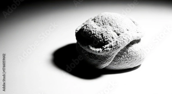 Fototapeta Textured rough stone isolated on transparent background