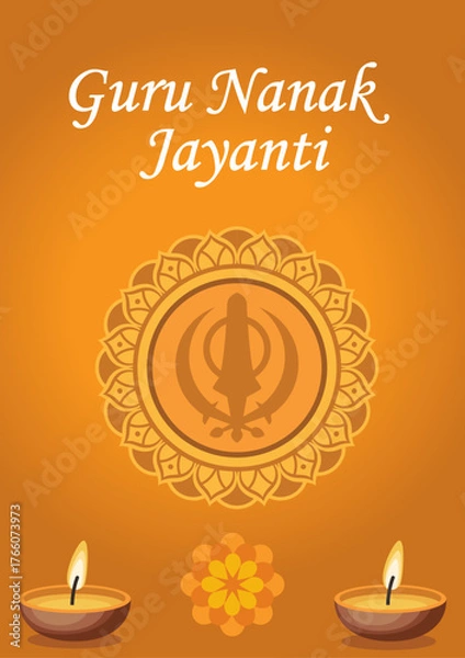 Obraz Happy Guru Nanak Jayanti