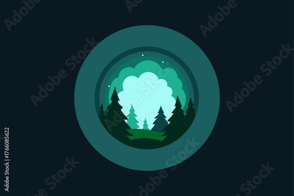 Fototapeta Abstract global communication concept: a blue 3D earth globe icon with a stylized map design representing worldwide business and technology, ideal for web and internet illustrations