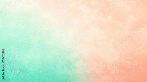 Obraz ミントとピーチのグラデーションテクスチャ
