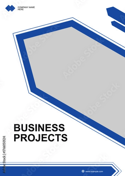 Obraz Business projects company presentation template design modern