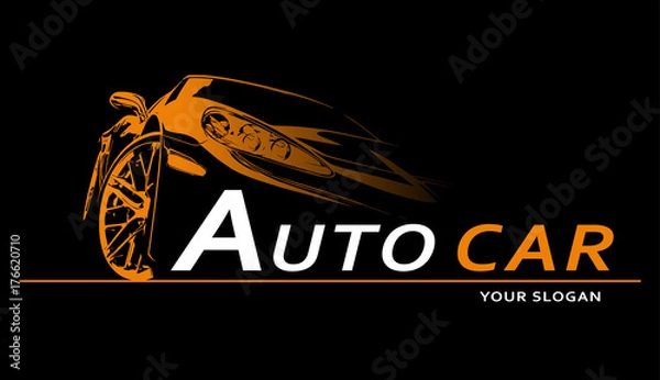 Fototapeta Car Logo Abstract Lines Vector. Vector illustration