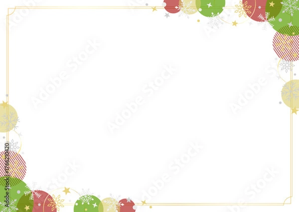 Obraz かわいいクリスマスのフレーム