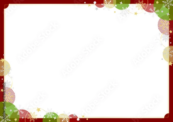 Obraz かわいいクリスマスのフレーム