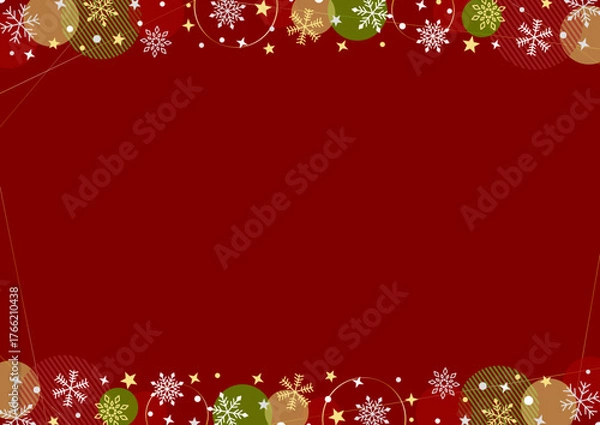 Obraz かわいいクリスマスの背景