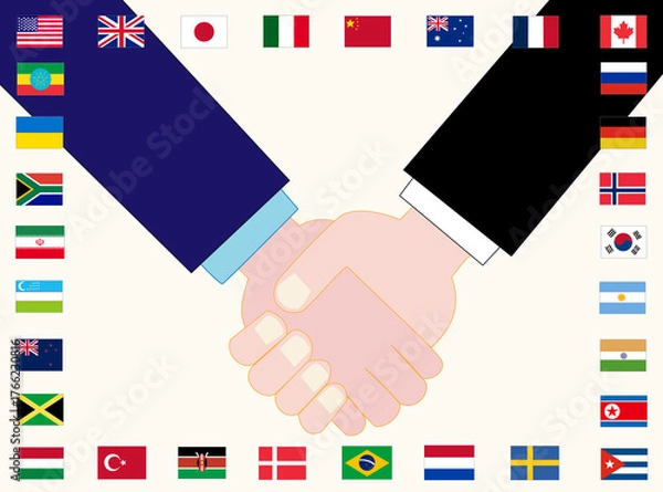 Fototapeta 世界平和を願うイラスト素材です。