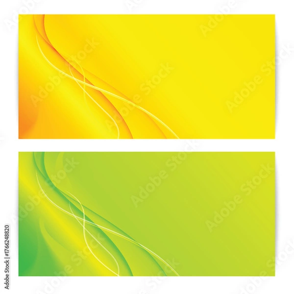 Fototapeta Abstract banner set