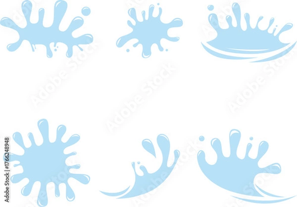 Fototapeta Simple water splash Vectors