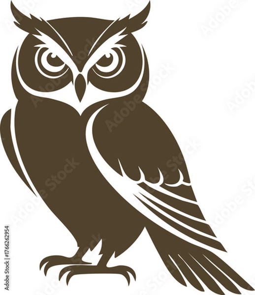 Fototapeta 부엉이 실루엣