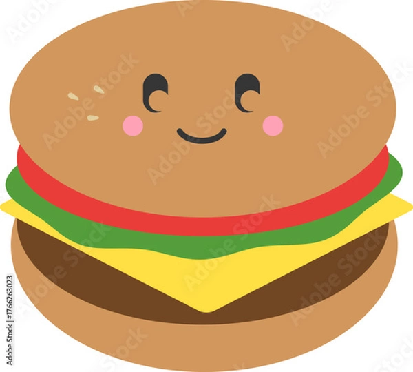 Obraz 햄버거 캐릭터